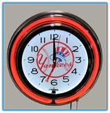 New York Yankees  Double Neon Clock