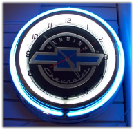 Chevy Neon Light Wall Clock
