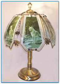 Forest Wolves Touch Lamp