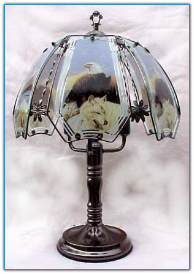 Eagle with Wolf Touch Lamp