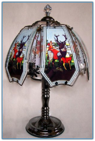 Elk Touch Lamp - Stained Glass