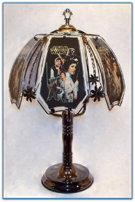 Star Wars Black Black Chrome Touch Lamp