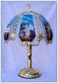 Angel With Watering Can Touch Lamp