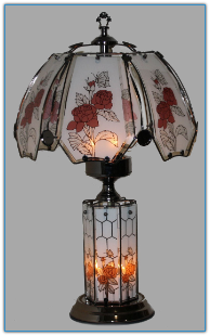 Rose Upper and Lower Touch Lamp