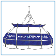 Bud Light 28 inch Stained Glass Pool Table Light
