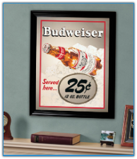 Budweiser - Bottled Image Framed Mirror