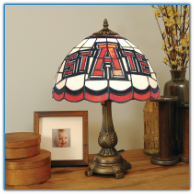 Arkansas State Red Wolves - Stained-Glass Tiffany-Style Table Lamp