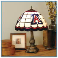 Arizona Wildcats - Stained-Glass Tiffany-Style Table Lamp