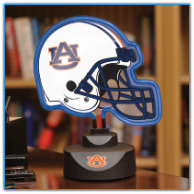 Auburn Tigers - Neon Helmet & Cap Desk Lamp