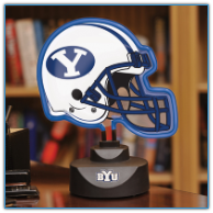 Brigham Young Cougars - Neon Helmet & Cap Desk Lamp