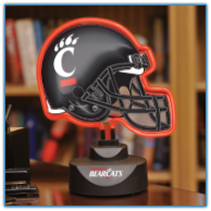 Cincinnati Bearcats - Neon Helmet & Cap Desk Lamp