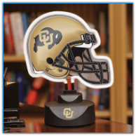 Colorado Buffaloes - Neon Helmet & Cap Desk Lamp