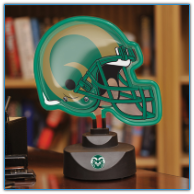 Colorado State Rams - Neon Helmet & Cap Desk Lamp