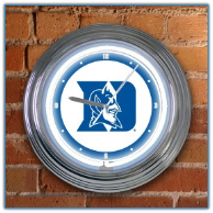 Duke Blue Devils - Neon Light Wall Clock