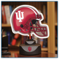 Indiana Hoosiers - Neon Helmet & Cap Desk Lamp