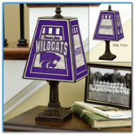 Kansas State Wildcats - Art Glass Table Lamp