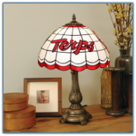 Maryland Terps - Stained-Glass Tiffany-Style Table Lamp