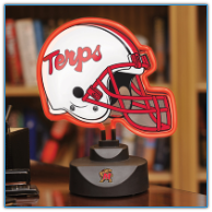 Maryland Terps - Neon Helmet & Cap Desk Lamp
