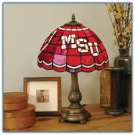 Mississippi State Bulldogs - Stained-Glass Tiffany-Style Table Lamp