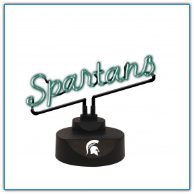 Michigan State Spartans - Neon Script Desk Lamp