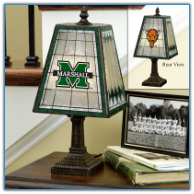 Marshall Thundering Herd - Art Glass Table Lamp