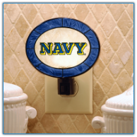 Navy Midshipmen - Art Glass Night Light