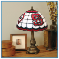 North Carolina State Wolfpack - Stained-Glass Tiffany-Style Table Lamp