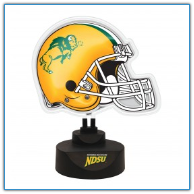 North Dakota State Bison - Neon Helmet & Cap Desk Lamp