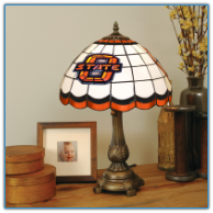 Oklahoma State Cowboys - Stained-Glass Tiffany-Style Table Lamp