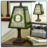 Oregon Ducks - Art Glass Table Lamp