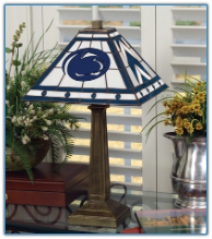 Penn State Nittany Lions - Stained-Glass Mission-Style Table Lamp
