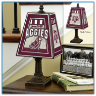 Texas A&M Aggies - Art Glass Table Lamp