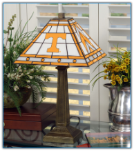 Tennessee Volunteers - Stained-Glass Mission-Style Table Lamp