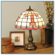 Tennessee Volunteers - Stained-Glass Tiffany-Style Table Lamp
