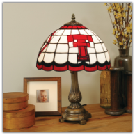 Texas Tech Red Raiders - Stained-Glass Tiffany-Style Table Lamp