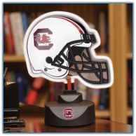 South Carolina Gamecocks - Neon Helmet & Cap Desk Lamp