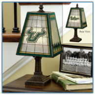 South Florida Bulls - Art Glass Table Lamp
