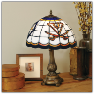 Virginia Cavaliers - Stained-Glass Tiffany-Style Table Lamp