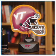 Virginia Tech Hokies - Neon Helmet & Cap Desk Lamp