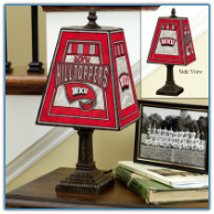 Western Kentucky Hilltoppers - Art Glass Table Lamp