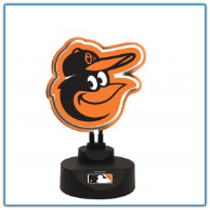 Baltimore Orioles -Team Logo Neon Desk Lamp