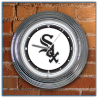 Chicago White Sox - Neon Light Wall Clock