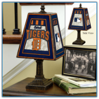 Detroit Tigers - Art Glass Table Lamp