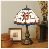 Detroit Tigers - Stained-Glass Tiffany-Style Table Lamp