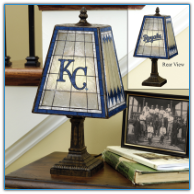 Kansas City Royals - Art Glass Table Lamp