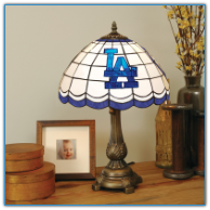 Los Angeles Dodgers - Stained-Glass Tiffany-Style Table Lamp