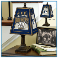 Milwaukee Brewers - Art Glass Table Lamp