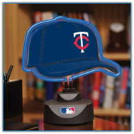 Minnesota Twins - Neon Helmet & Cap Desk Lamp