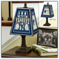 New York Yankees - Art Glass Table Lamp
