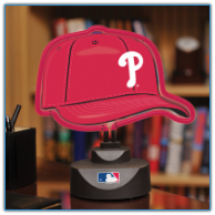 Philadelphia Phillies - Neon Helmet & Cap Desk Lamp